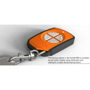 Strong Keyring or Lanyard holder. Reinforced nylon case to withstand daily wear and tear.