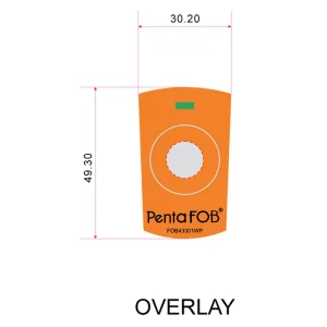 Custom FOB remotes label