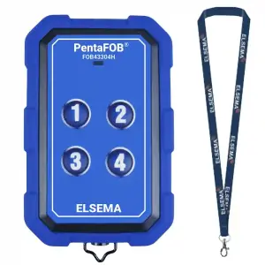 4-button PentaFOB® Series remote control.