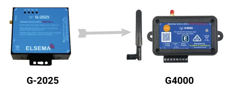 Use G4000 to replace G-2025 GSM Gate opener