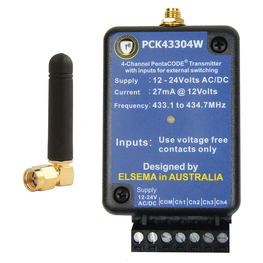 PCK43304W - PentaCode transmitter with external inputs